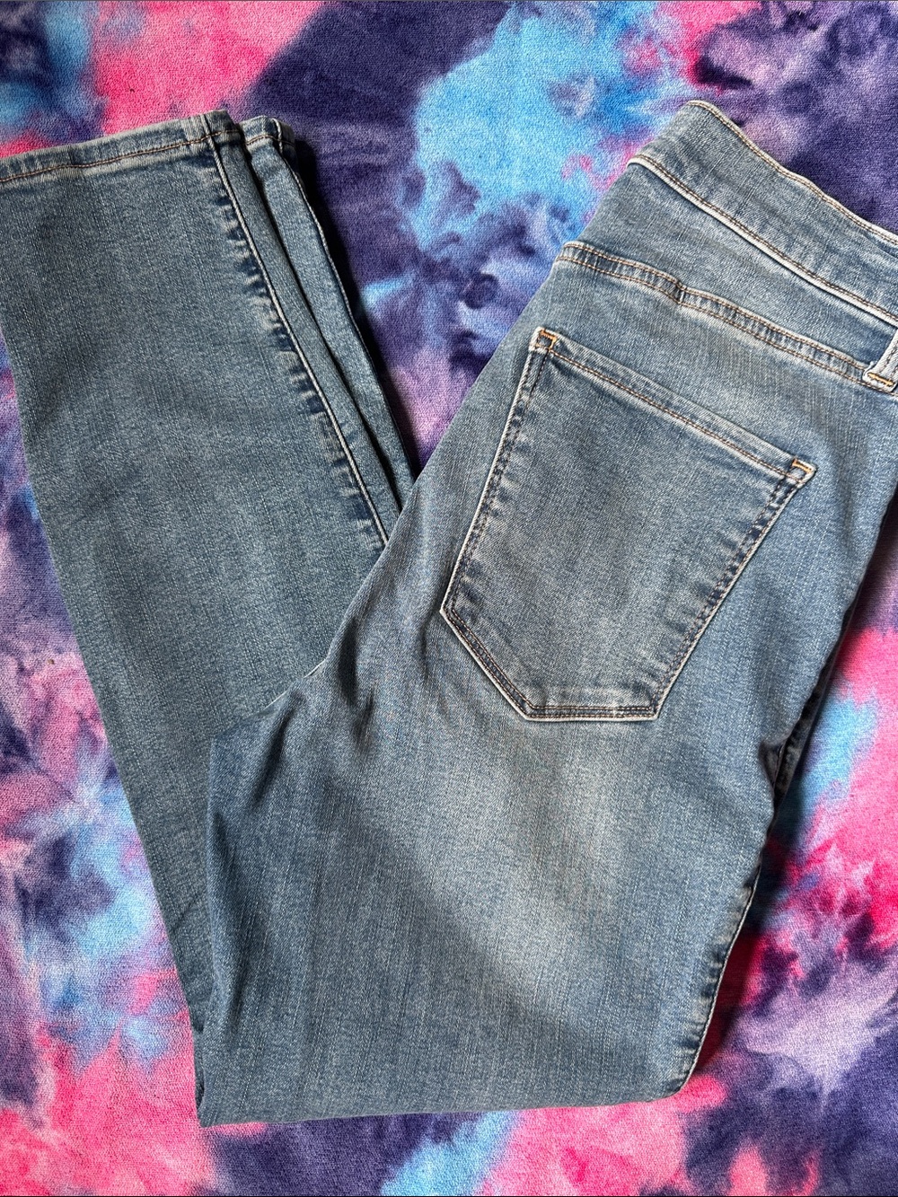 Lucky Brand Uni Fit Light Blue Skinny Jeans Size 4 Ankle Stretch Denim High Rise